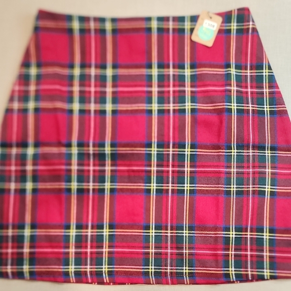 🩶Pink and Red A-Line Mini Skirt for Casual Wear - Picture 1 of 2
